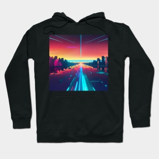 Synthwave highway 3 Hoodie